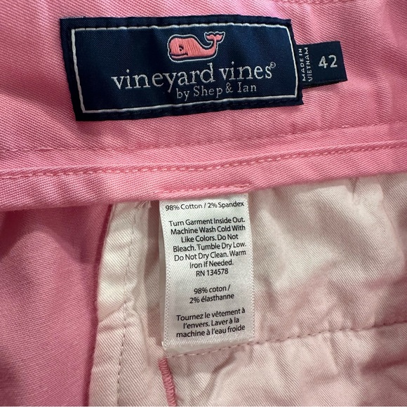 MENS VINEYARD VINES 9” BREAKER SHORT PINK SUMMER SHORTS GOLF CASUAL COASTAL 42 - Picture 11 of 16
